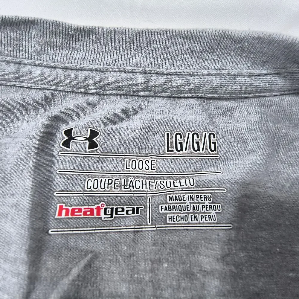 Under Armour Unleash the Hype Crew Neck Short Sleeve T Shirt Mens Size L Gray